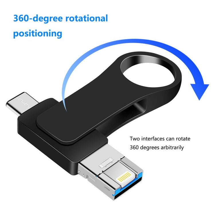 Disque dur externe 3 en 1 en métal pour ordinateur portable, USB 3.0 + 8 broches + USB-C / Type-C